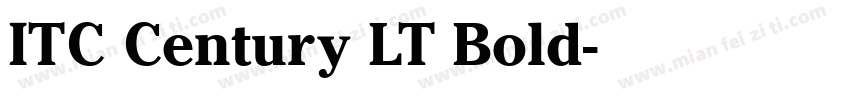 ITC Century LT Bold字体转换